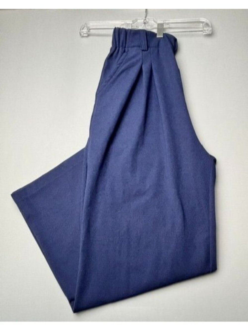 Halara Wide Leg Dress Pants Women's Small Blue Pull On Stretch High Rise Office